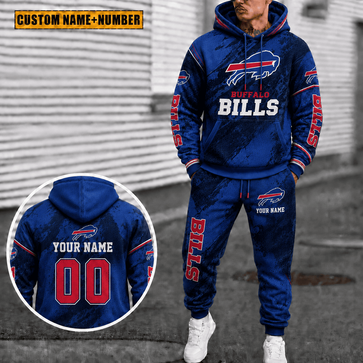 Buffalo Bills Personalized Combo Hoodie And Sweatpants Gift For Fan VAN6131