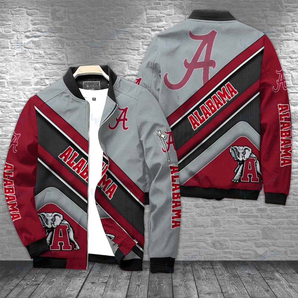 NCAAF Alabama Crimson Tide Bomber Jacket Nicegift 3BBY8K0
