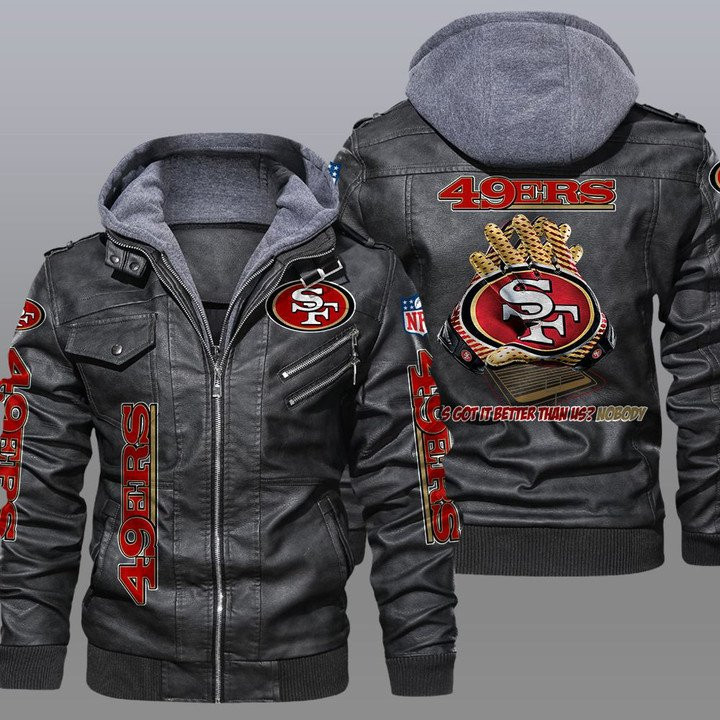San Francisco 49ers Men’s Leather Coats DV20 ZPLT 28