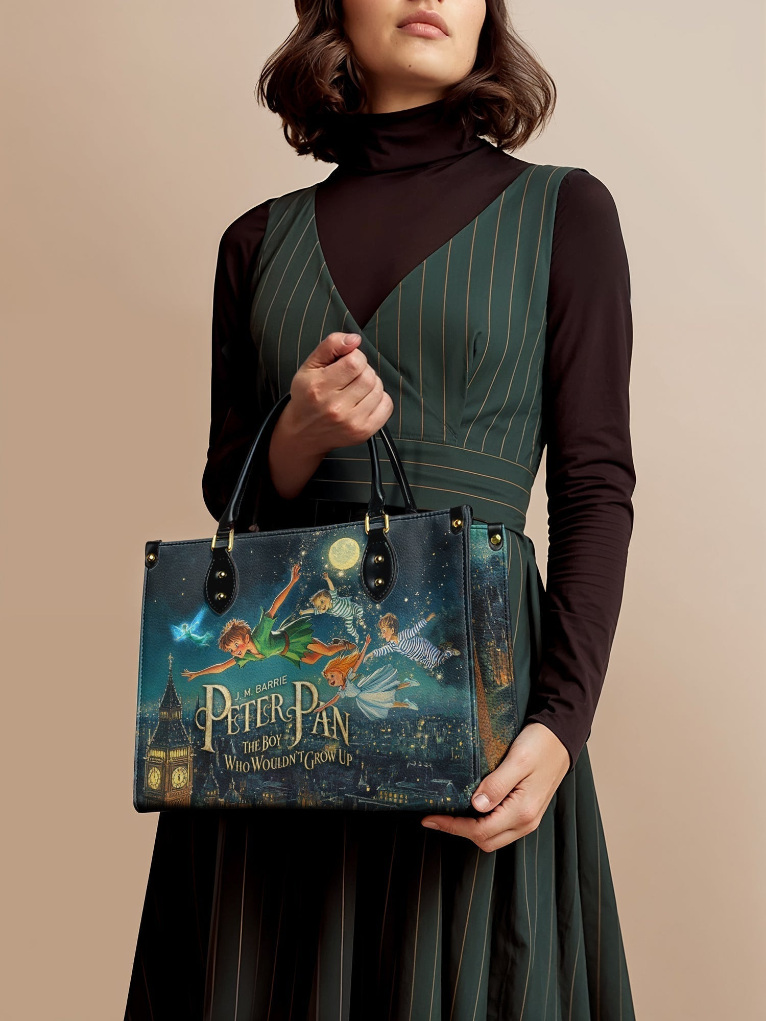 "Neverland Sky" Leather Handbag