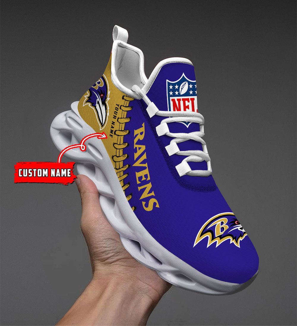 NFL Baltimore Ravens (Your Name) Max Soul Shoes Nicegift MSSP6L1
