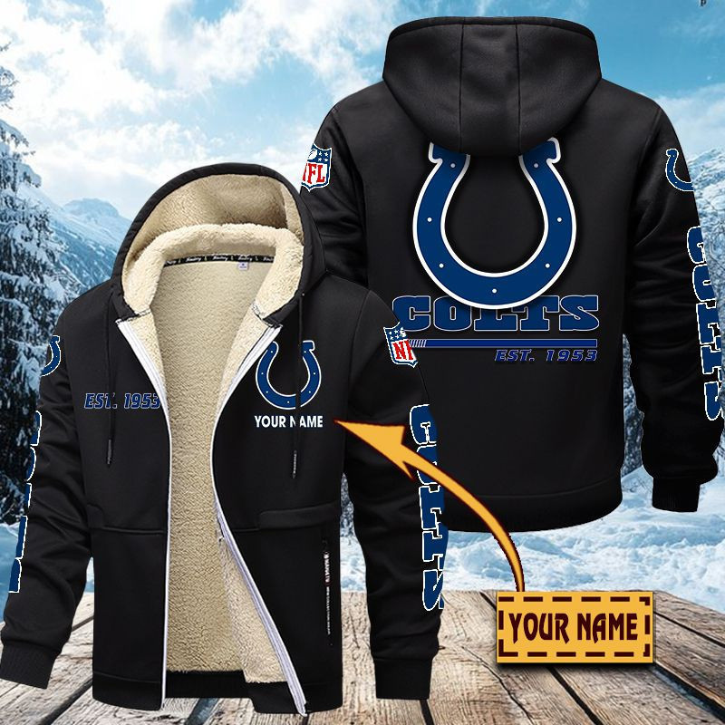 Indianapolis Colts Premium Sherpa-Lined Winter Hoodie – Personalized Edition VITZC084