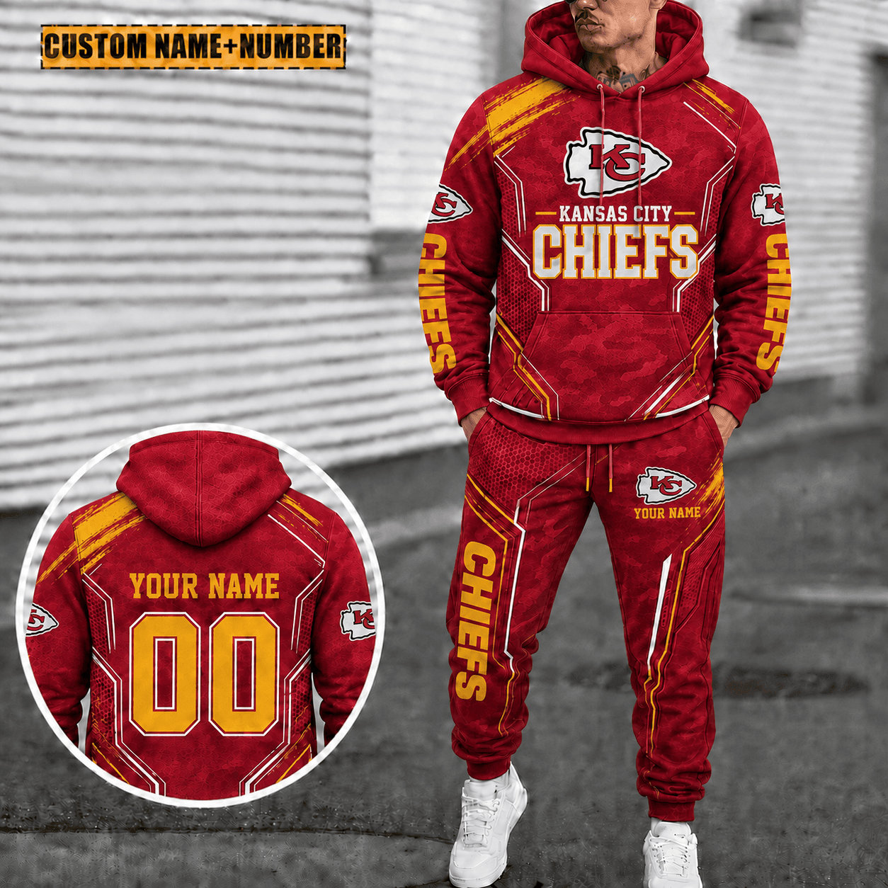 Kansas City Chiefs Personalized Combo Hoodie And Sweatpants Gift For Fan VAN5009