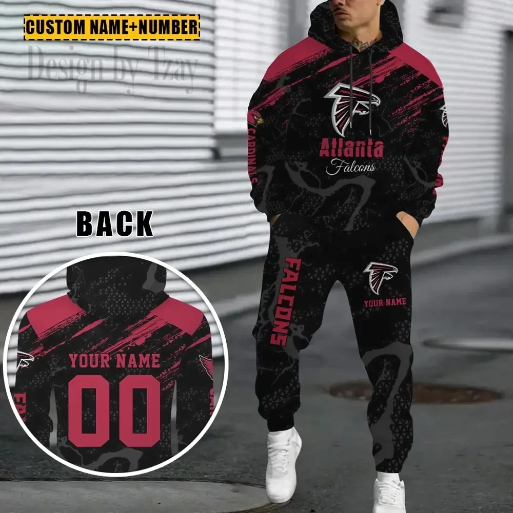 Atlanta Falcons Combo Hoodie And Sweatpants Gift For Fan AZHD1051