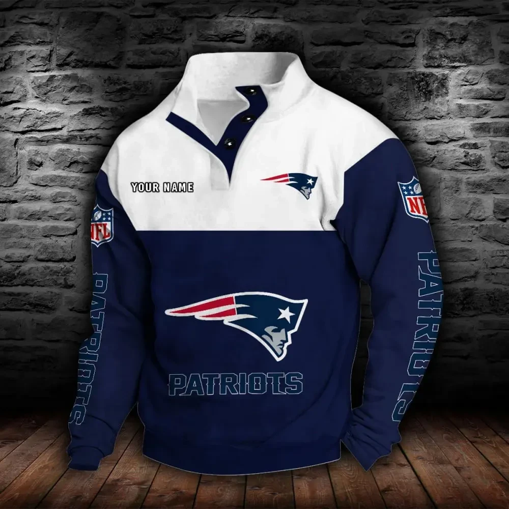 SPTS9DBSCH625-New England Patriots NFL Sports Sweatshirt Colorful
