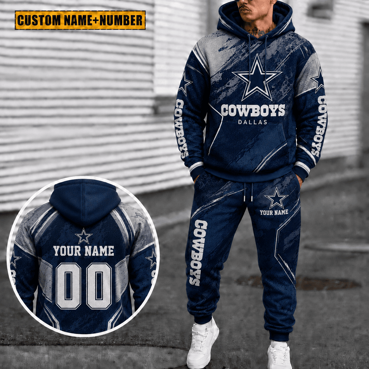 Dallas Cowboys Personalized Combo Hoodie And Sweatpants Gift For Fan VAN40034
