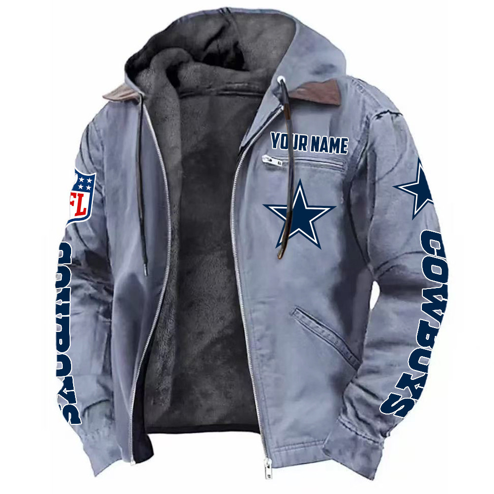 Dallas Cowboys DMJK0009 Hooded Cardigan Jacket