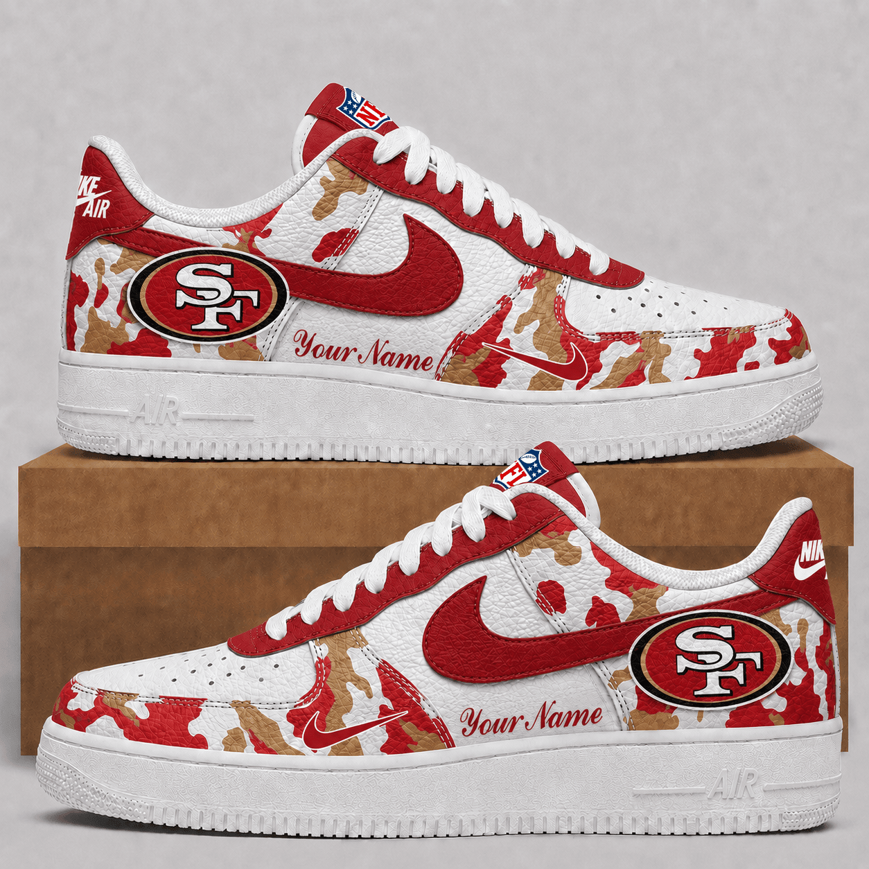 San Francisco 49ers | Premium NFL Team AF1 Shoes VA923