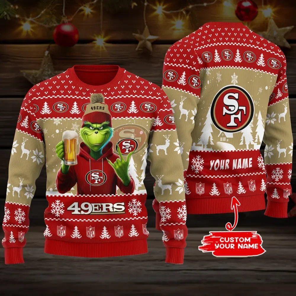 San Francisco 49ers Christmas Woolen Sweater BGSWT734