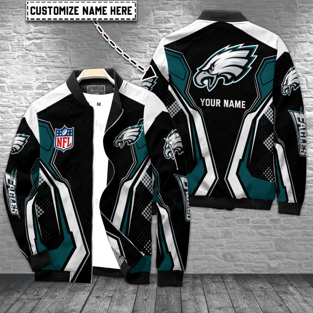 Philadelphia Eagles Personalized Bomber Jacket BG627