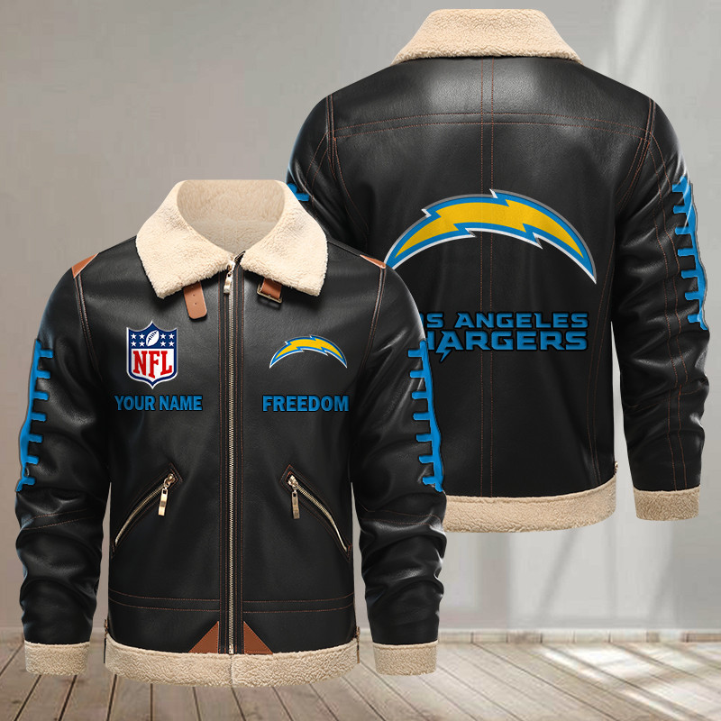 Los Angeles Chargers DMLK1145 Leather Jacket – Premium & Ultra-Thick Leather Jacket