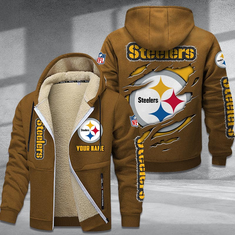 Pittsburgh Steelers DMTZ0380 Premium Sherpa-Lined Winter Hoodie – Personalized Edition