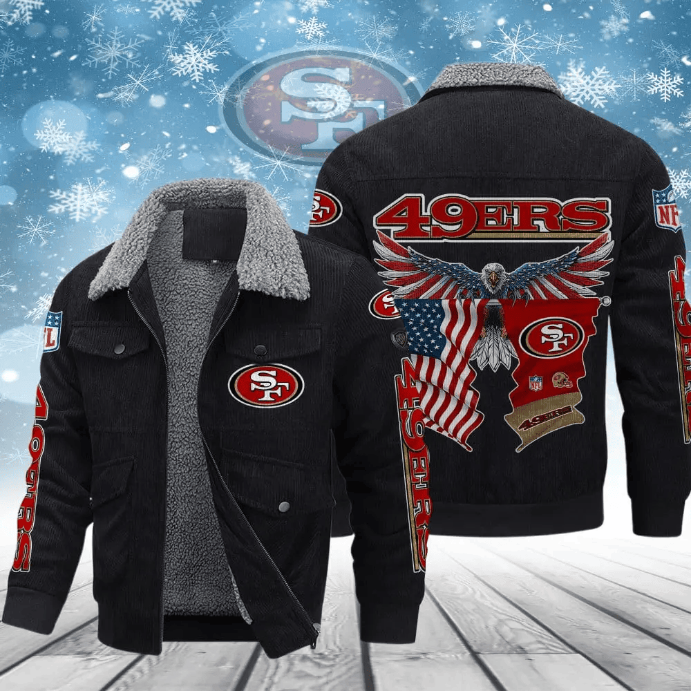 San Francisco 49ers VITCJ100 Men’s Thickened Corduroy Jacket