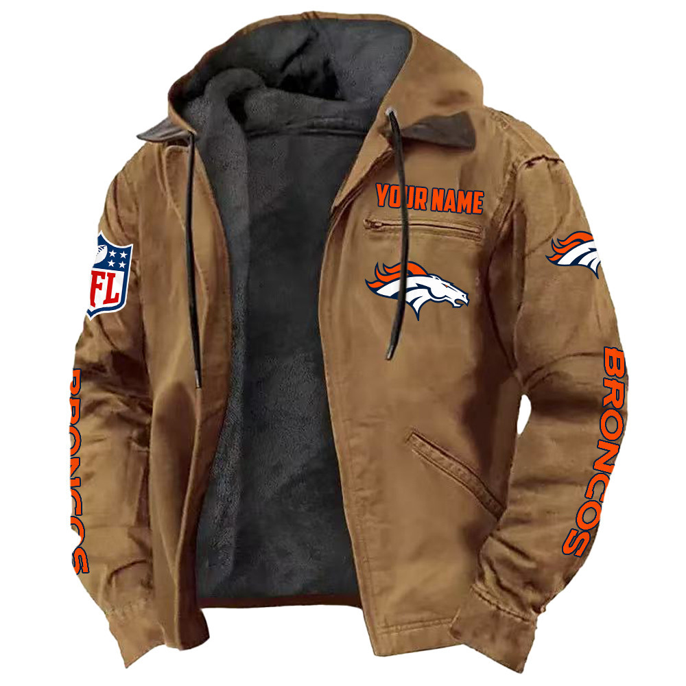 Denver Broncos DMJK0010 Hooded Cardigan Jacket