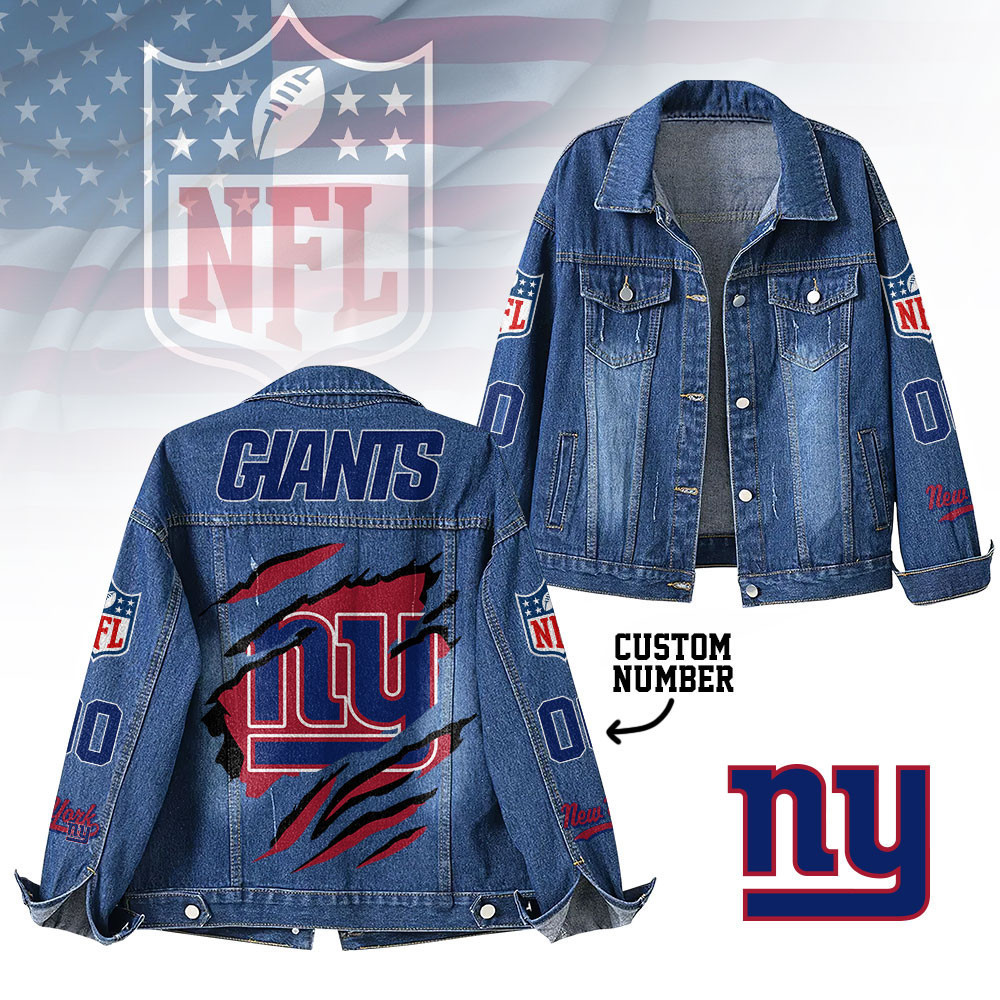 New York Giants | Premium Iconic Streetwear Denim Jacket NTH1