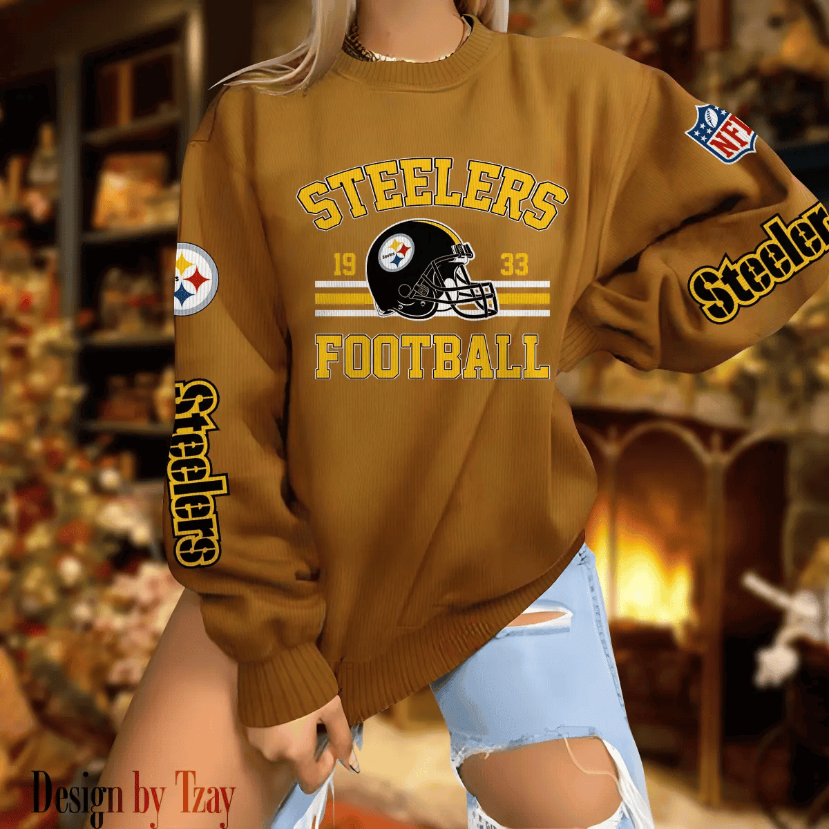 Pittsburgh Steelers Personalized Fashion Design New Woolen Sweater BGSWT243