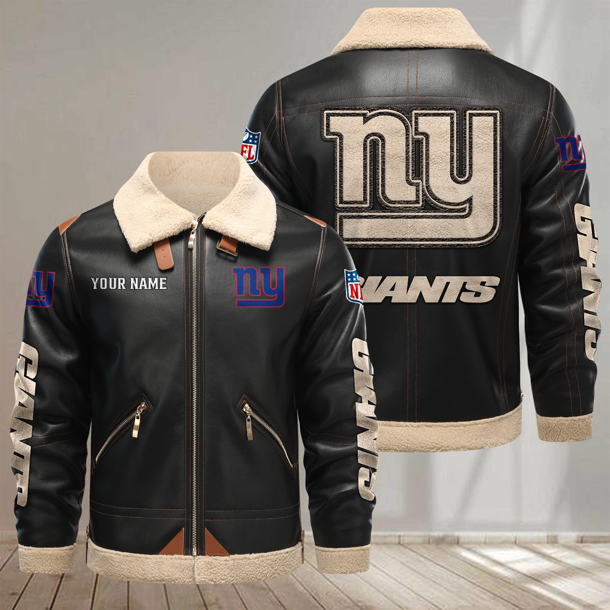 New York Giants VITPL094 Leather Jacket – Premium & Ultra-Thick Leather Jacket