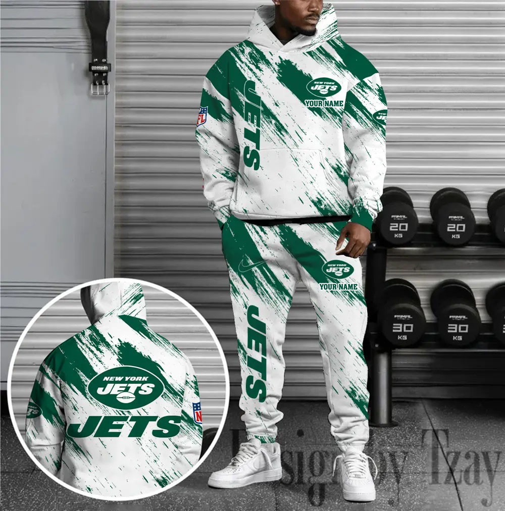 New York Jets Combo Hoodie And Sweatpants Gift For Fan AZHD1378