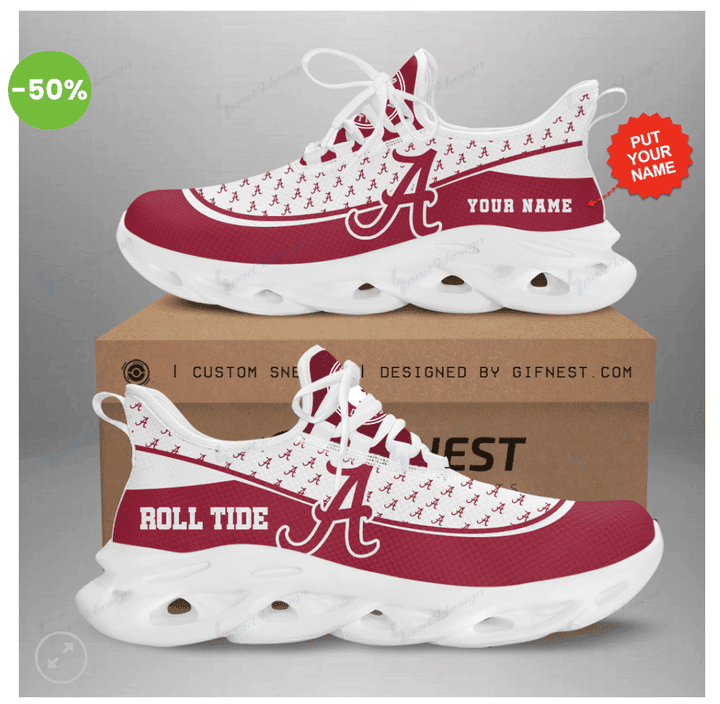 Alabama Crimson Tide Personalized MAX SOUL SHOES 454