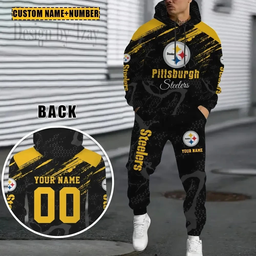 Pittsburgh Steelers Combo Hoodie And Sweatpants Gift For Fan AZHD1076
