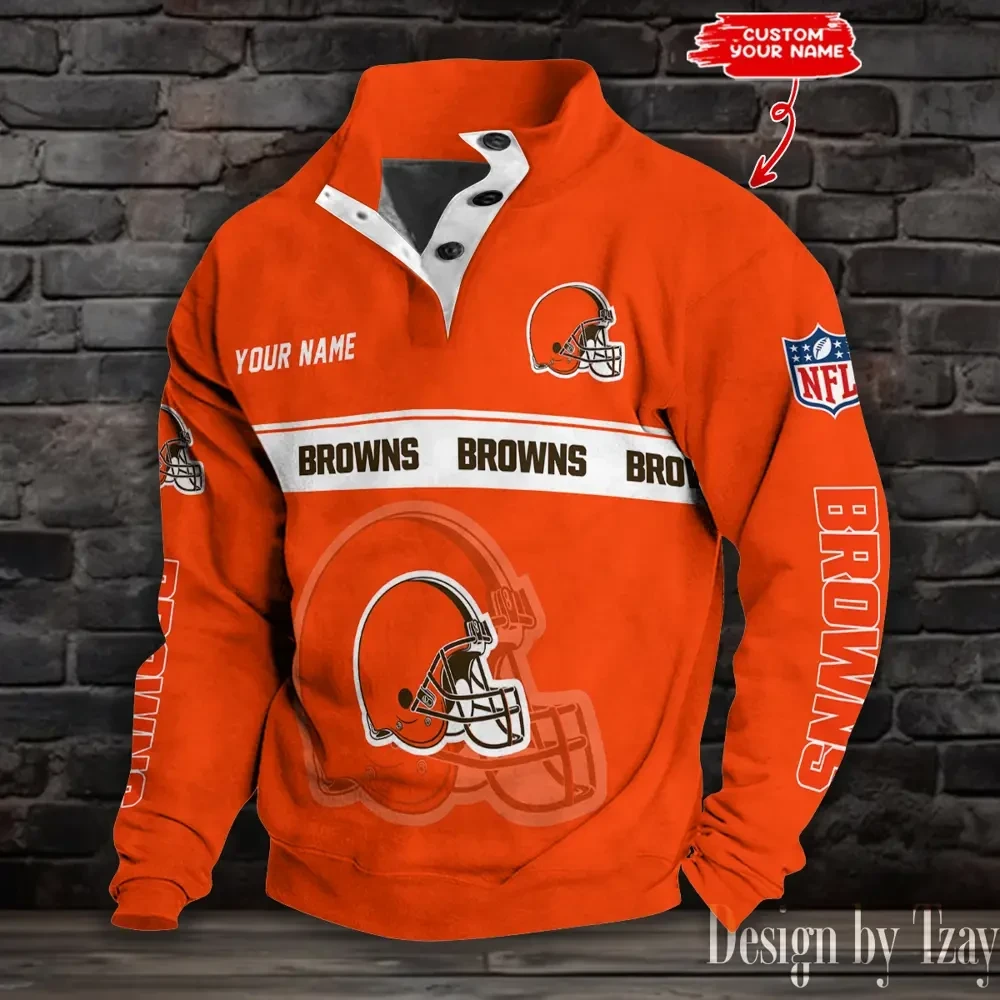 Cleveland Browns Sports Print Sweatshirt S9DBSCH738