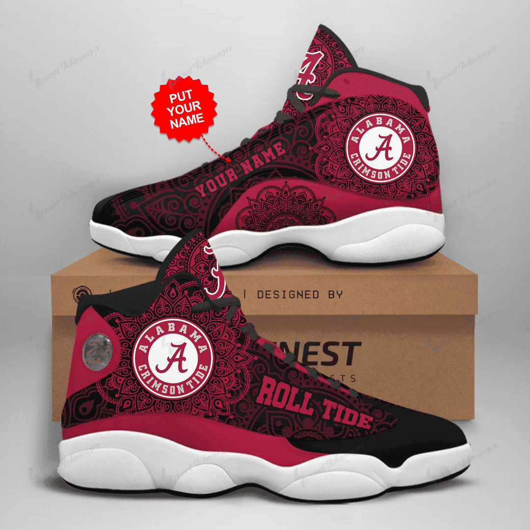 NCAAF Alabama Crimson Tide (Your Name) Air Jordan 13 Shoes Nicegift AJDP6B8