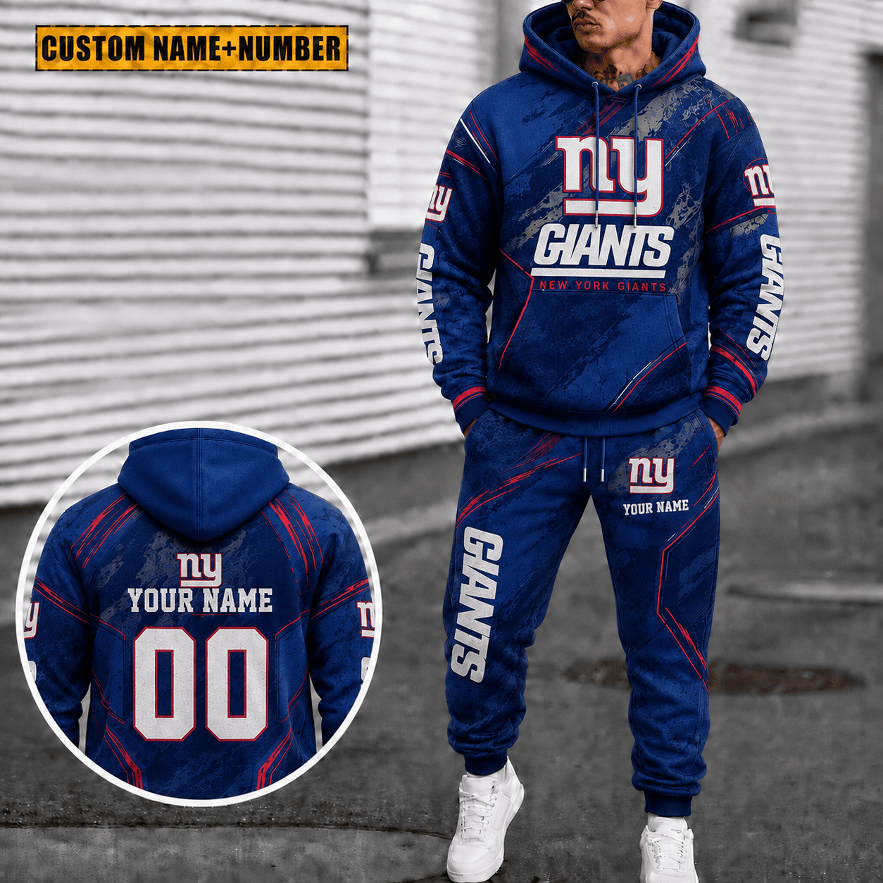 New York Giants Personalized Combo Hoodie And Sweatpants Gift For Fan VAN40033