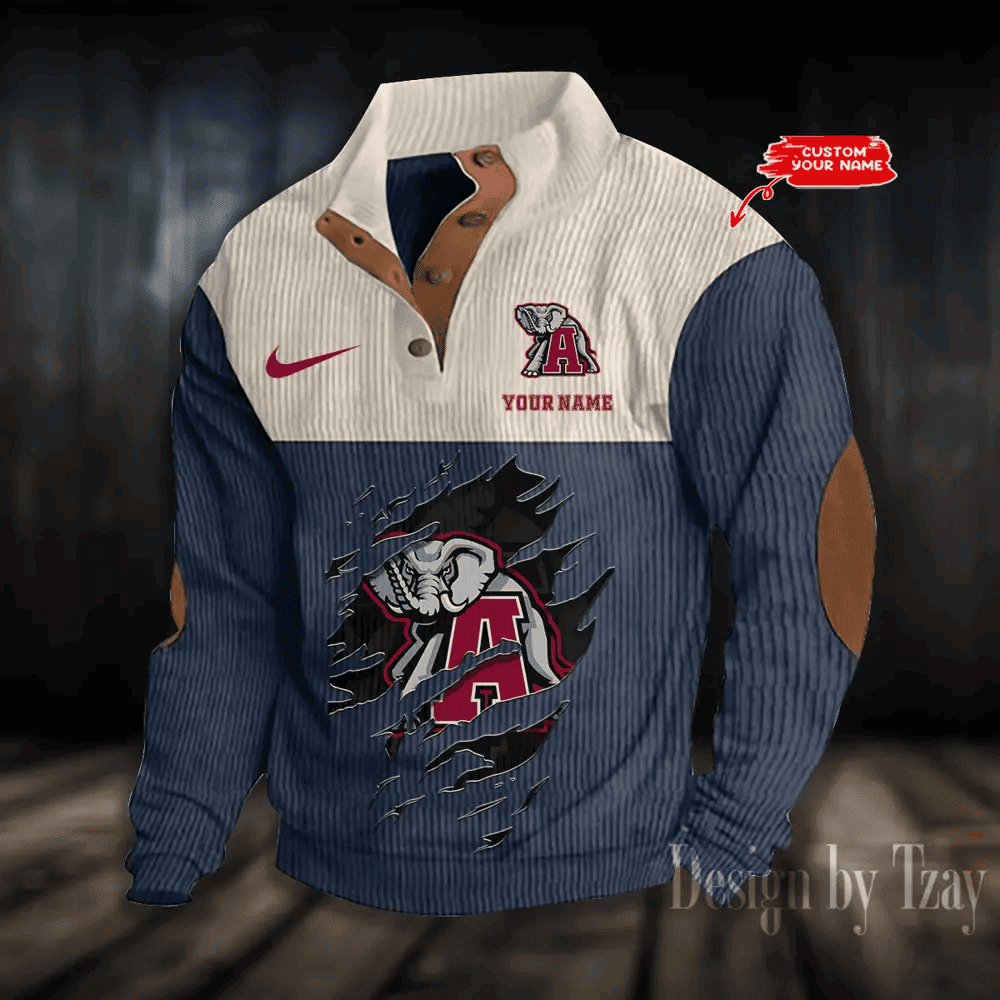 S9DBSCH506Alabama Crimson Tide NCAA Double Collar Hoodies