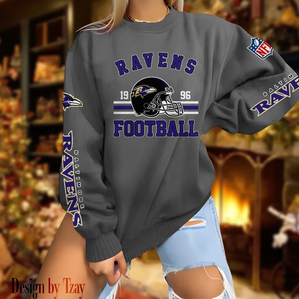 Baltimore Ravens Personalized Fashion Design New Woolen Sweater BGSWT219