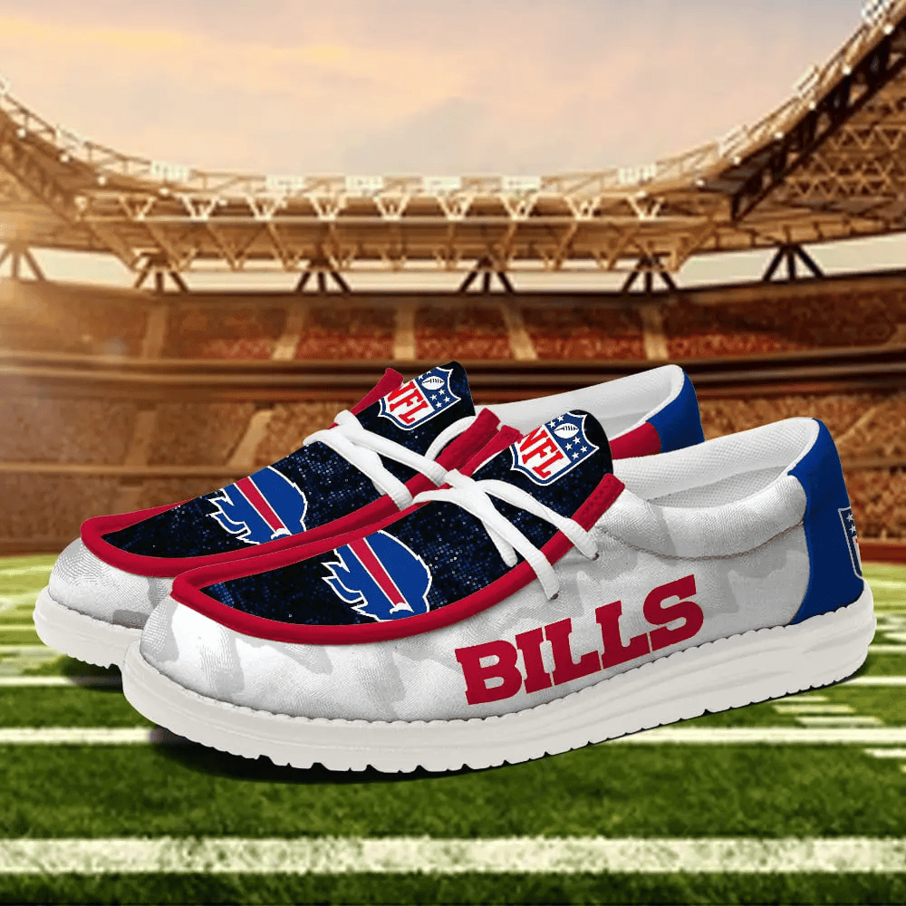 Buffalo Bills Personalized Moccasin Slippers – Hey Dude Shoes Style AZCHDUDE220