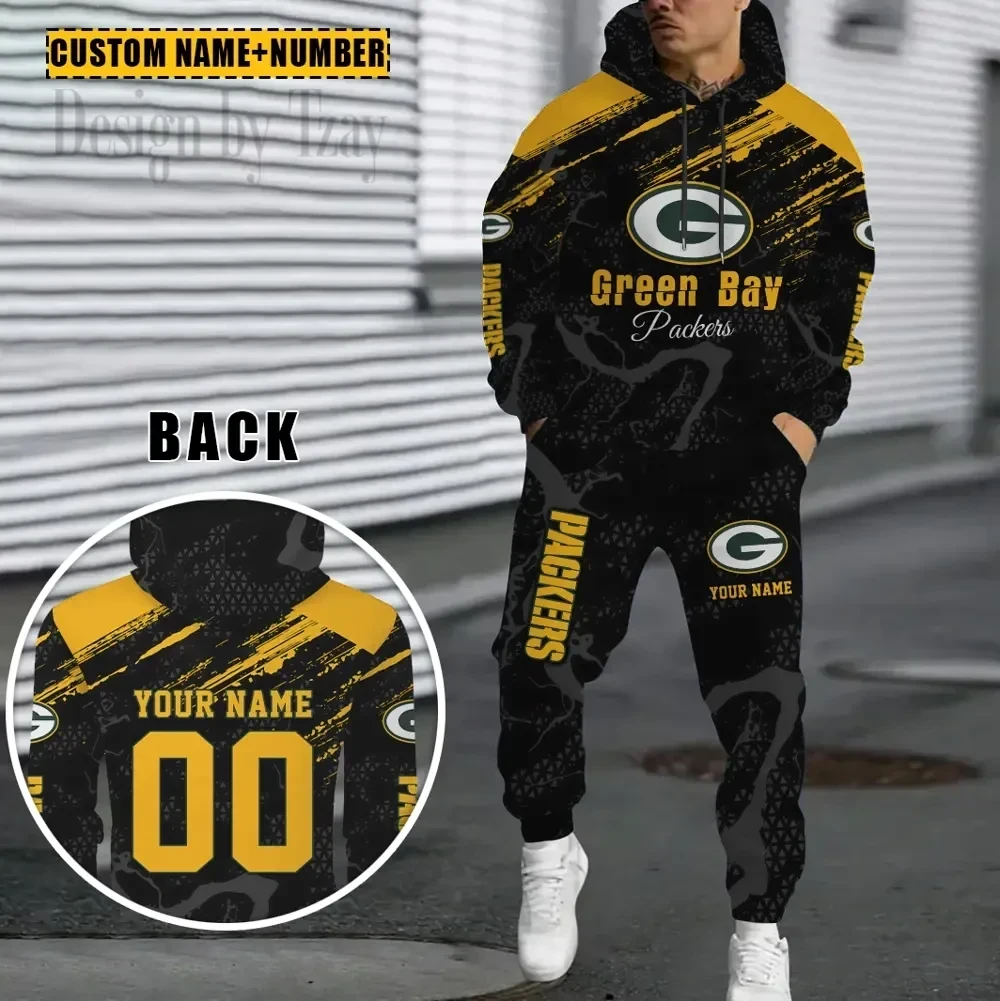 Green Bay Packers Combo Hoodie And Sweatpants Gift For Fan AZHD1061