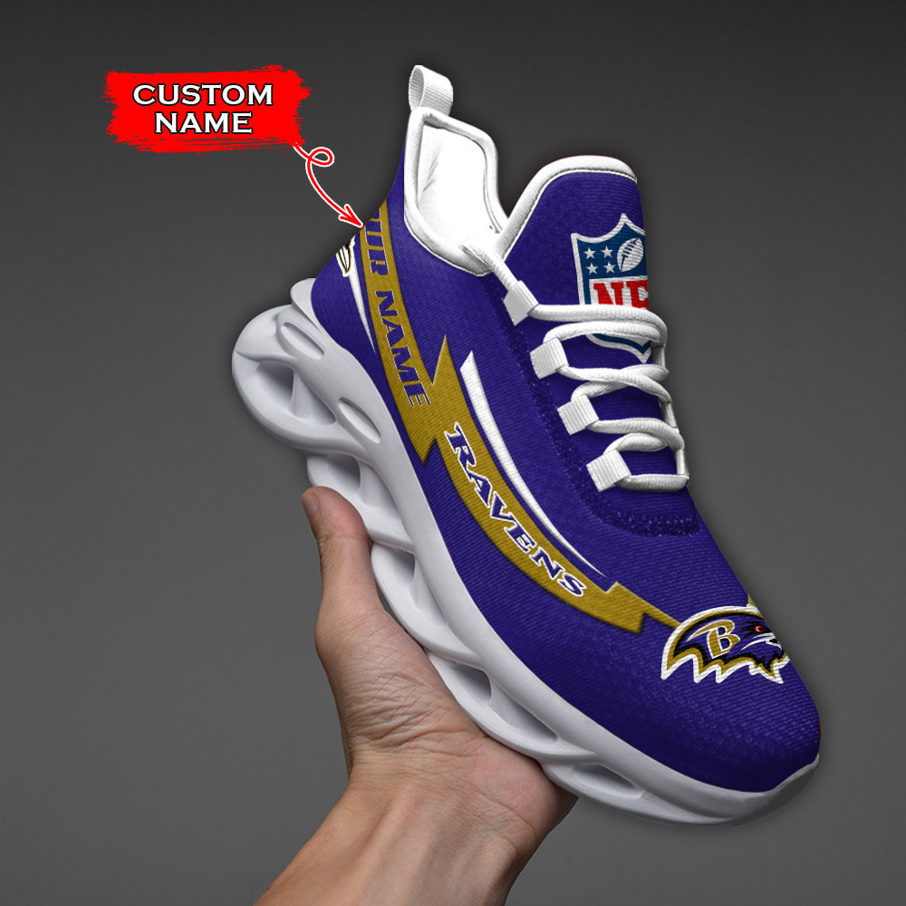 NFL Baltimore Ravens (Your Name) Max Soul Shoes Nicegift MSSN8W8