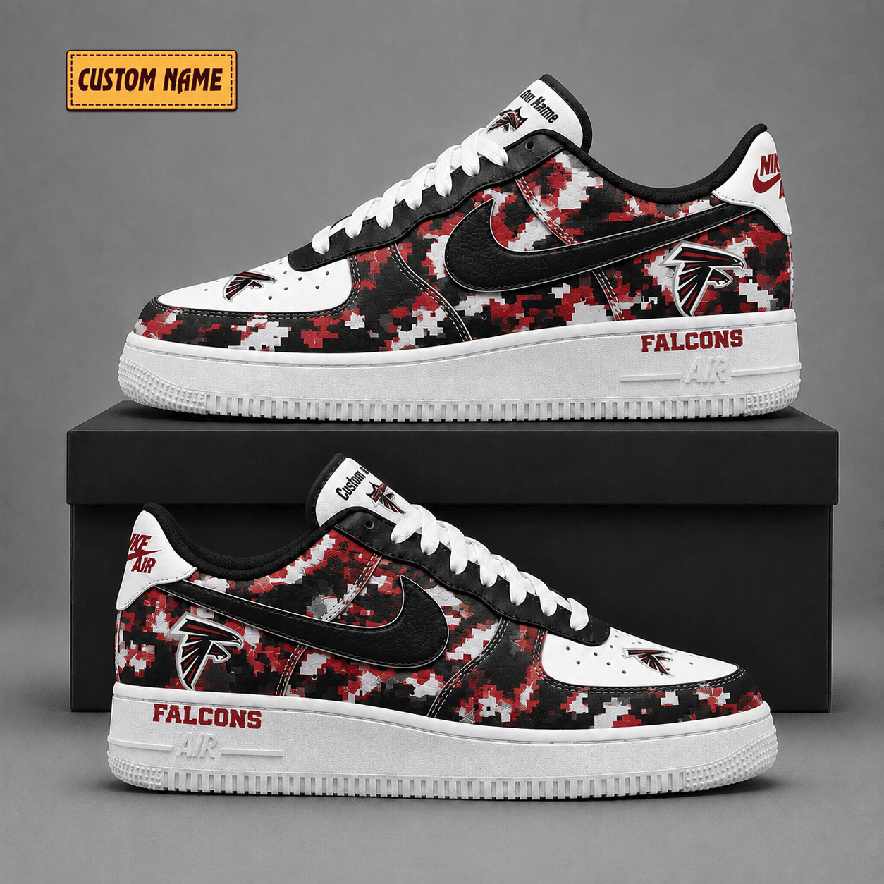 Atlanta Falcons | Premium NFL Fear The Team AF1 Sneakers - VA38840