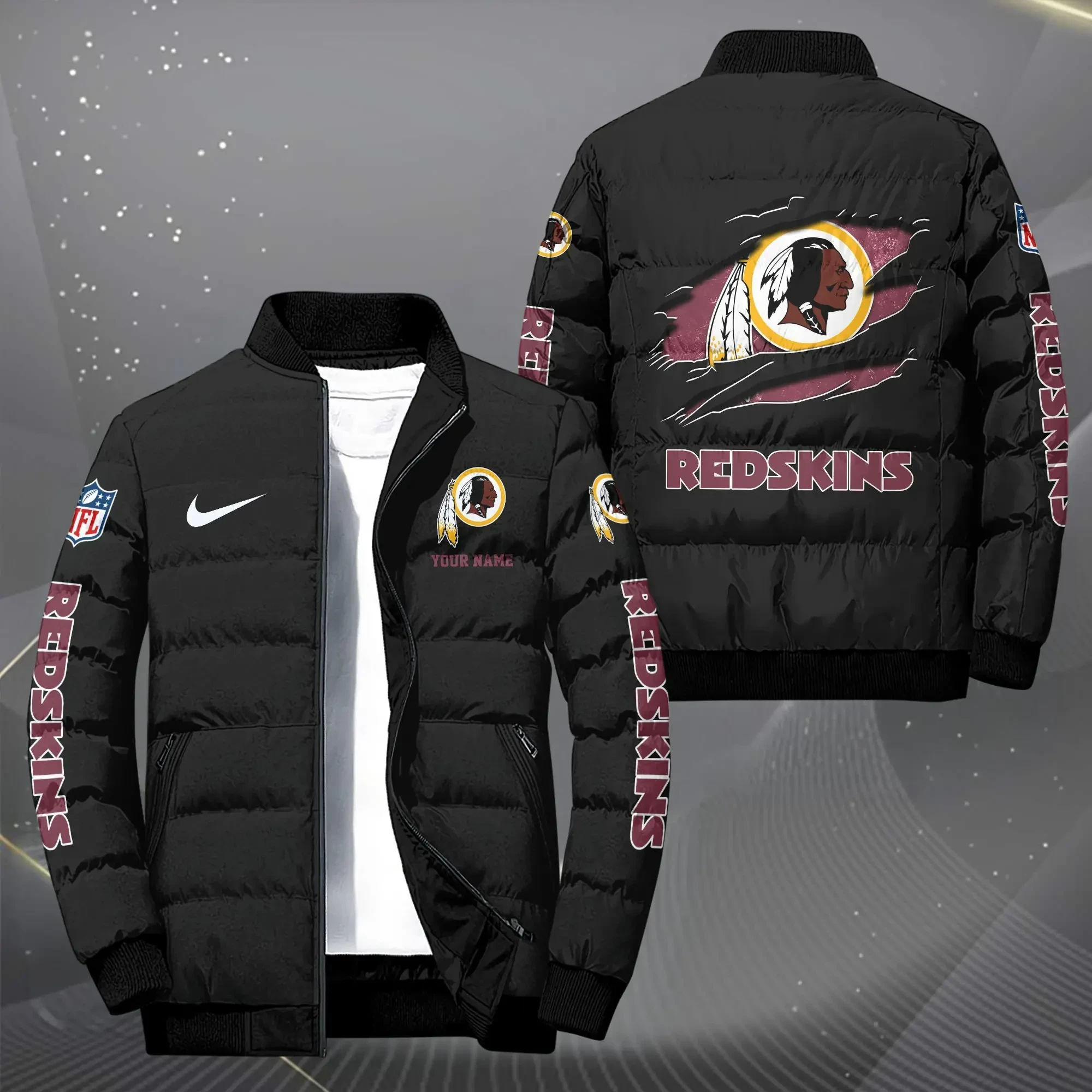 NFL Washington Redskins Puffer Jacket PUJA-F3A0I5