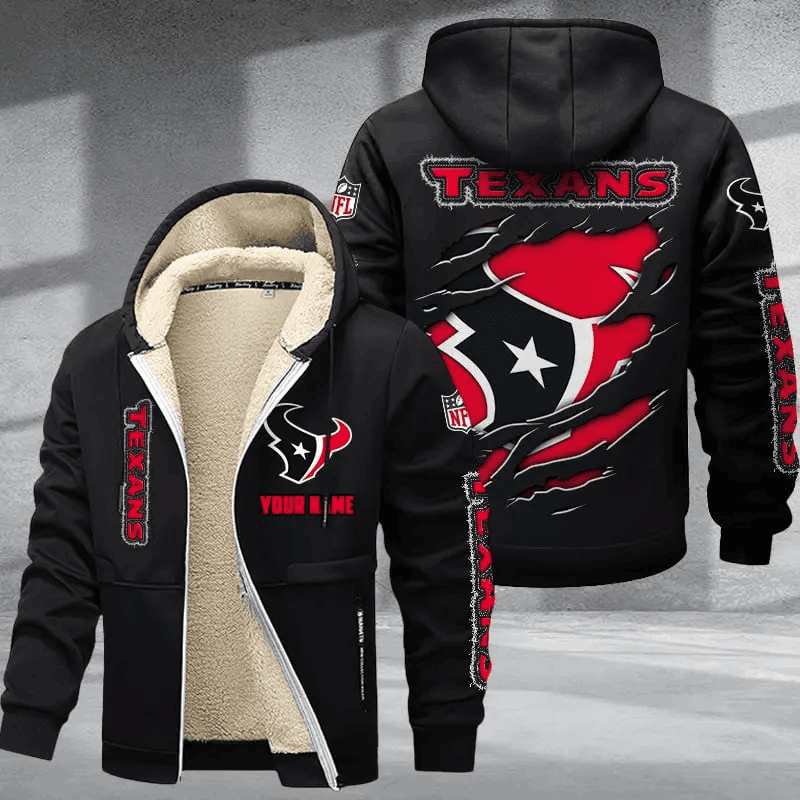 Houston Texans DMTZ0366 Premium Thick Zip-Up Hoodie