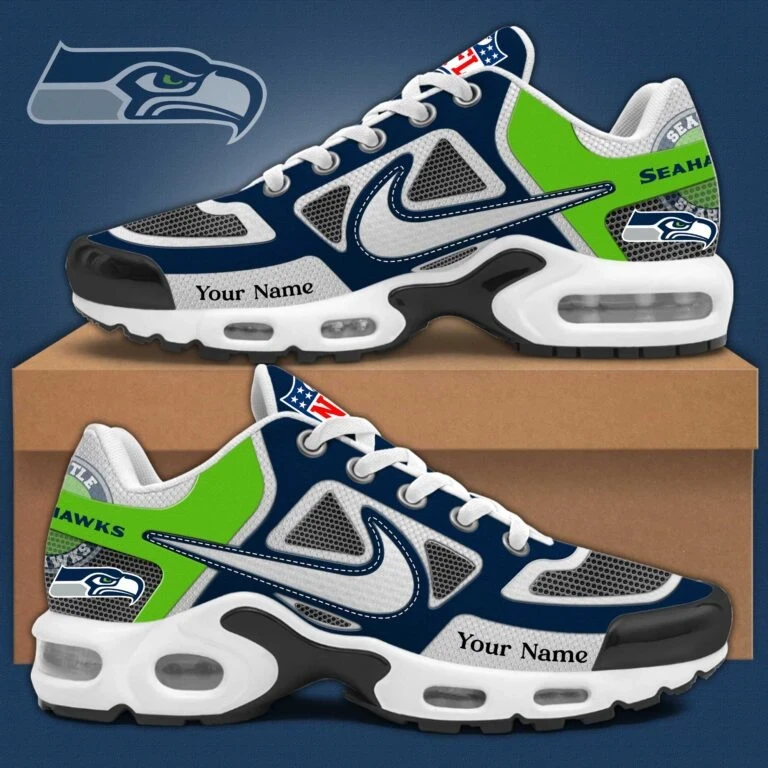 Seattle Seahawks Sosh Custom Name Air Cushion Sport Shoes SPTTNSHOES029