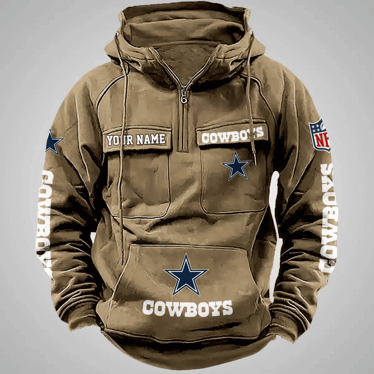 Dallas Cowboys Vintage Men Hoodie AZVMHD100