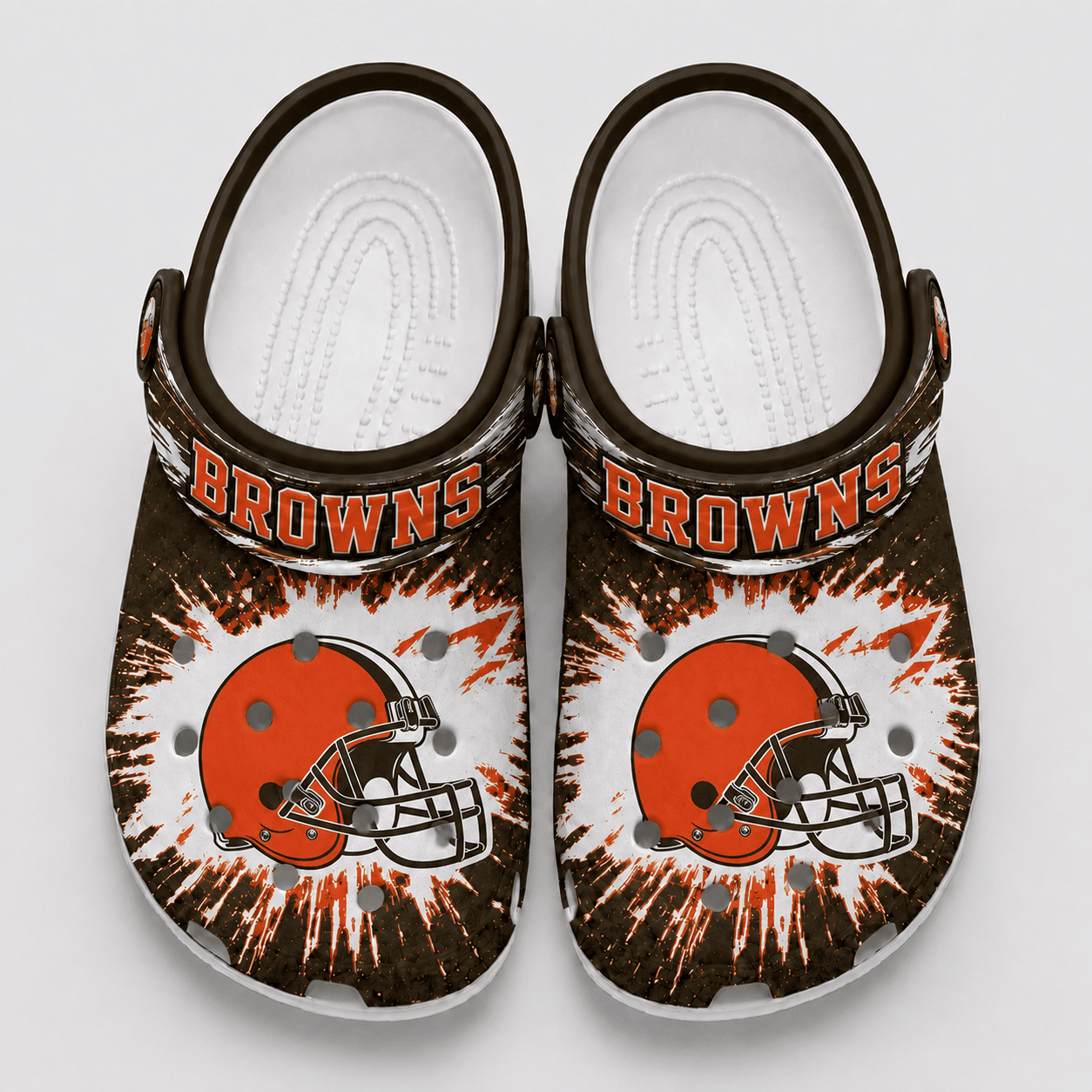 Cleveland Browns | Premium NFL Splash Burst Fan Crocs VAN230