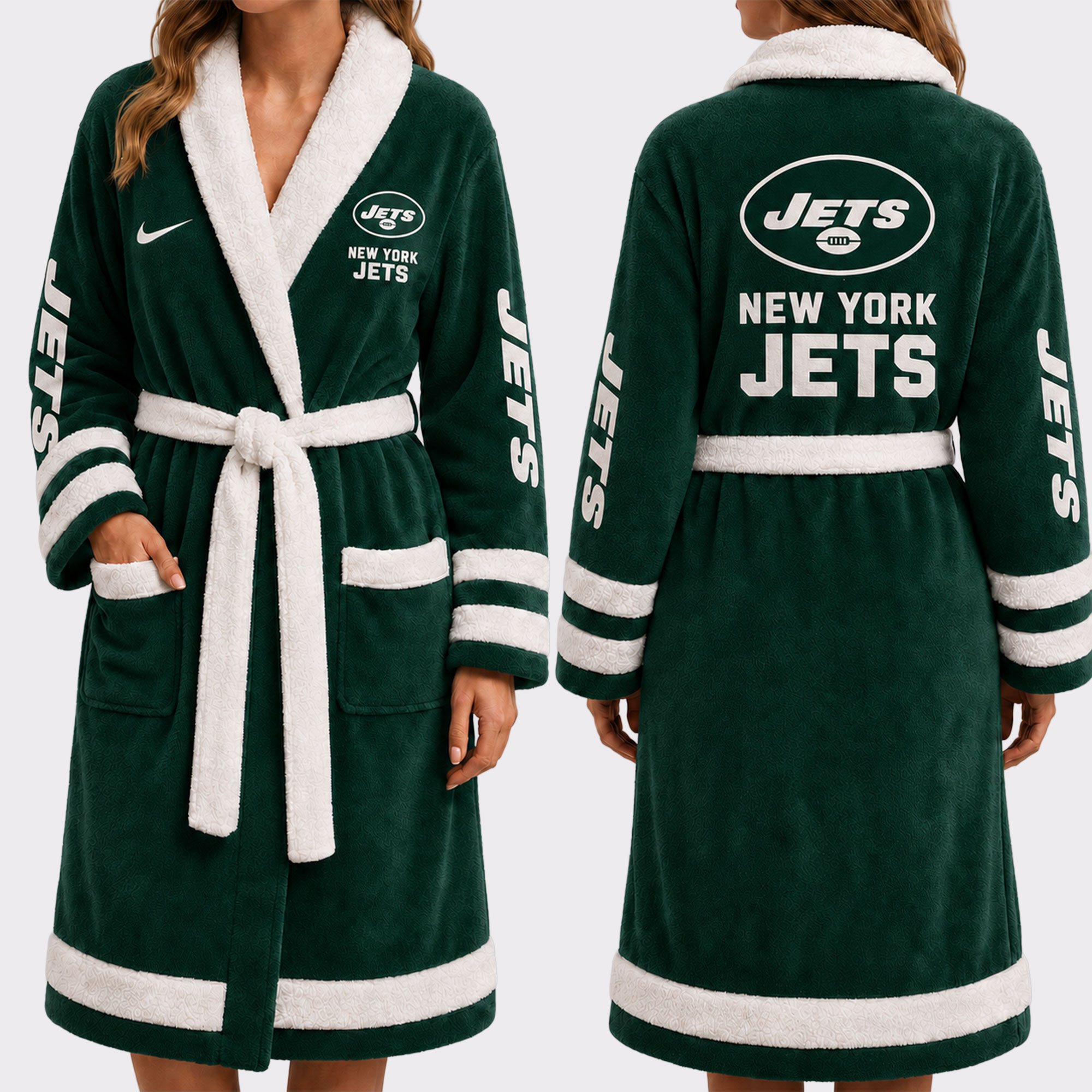 New York Jets | Premium NFL Fleece Bathrobe VA1251
