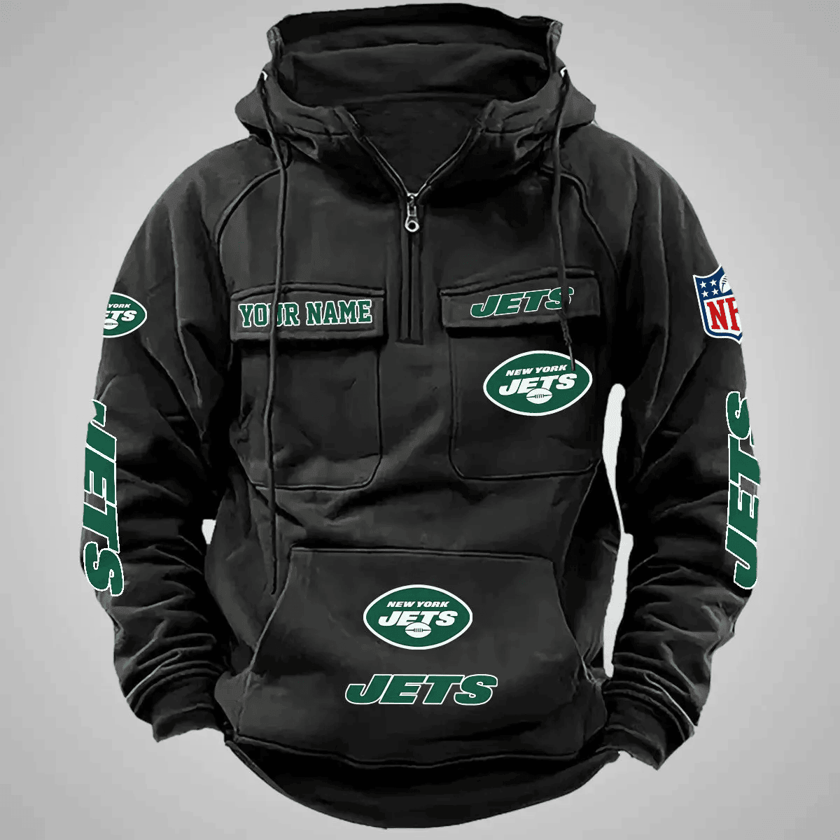 New York Jets Vintage Men Hoodie AZVMHD102
