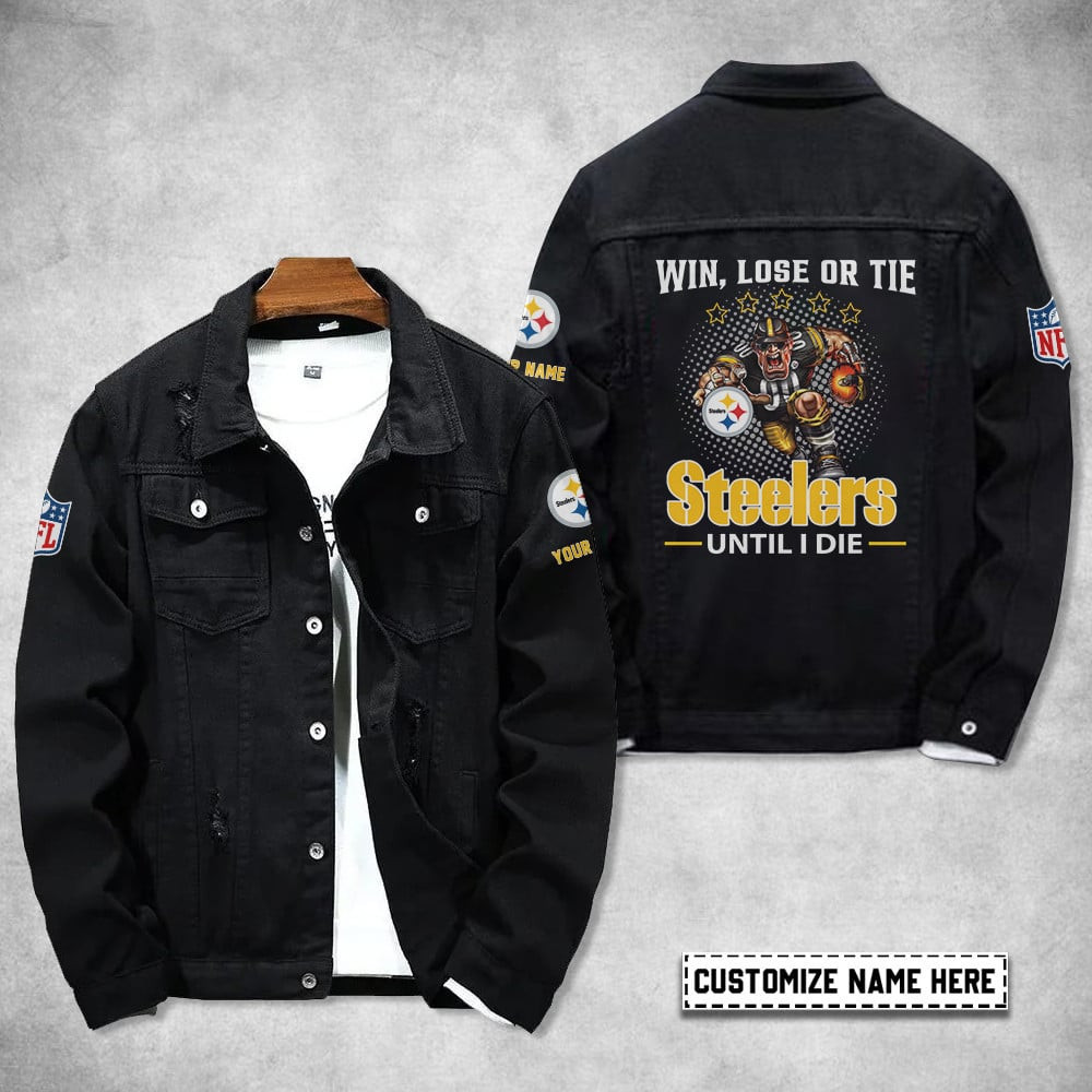 Pittsburgh Steelers Personalized Premium Denim Jacket S9DJ062