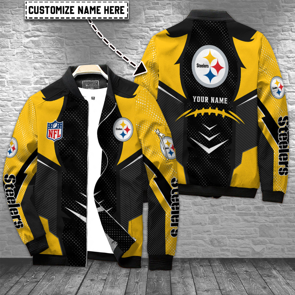 Pittsburgh Steelers Personalized Bomber Jacket BGBBJ970
