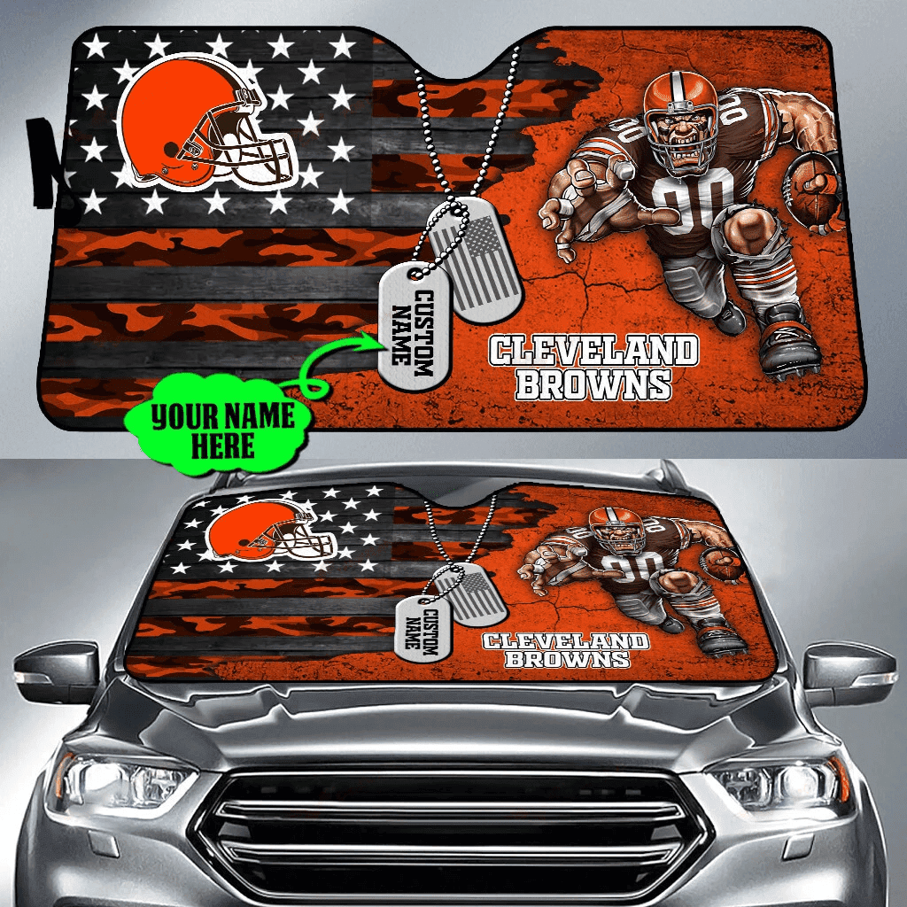 Cleveland Browns Personalized Auto Sun Shade BG38