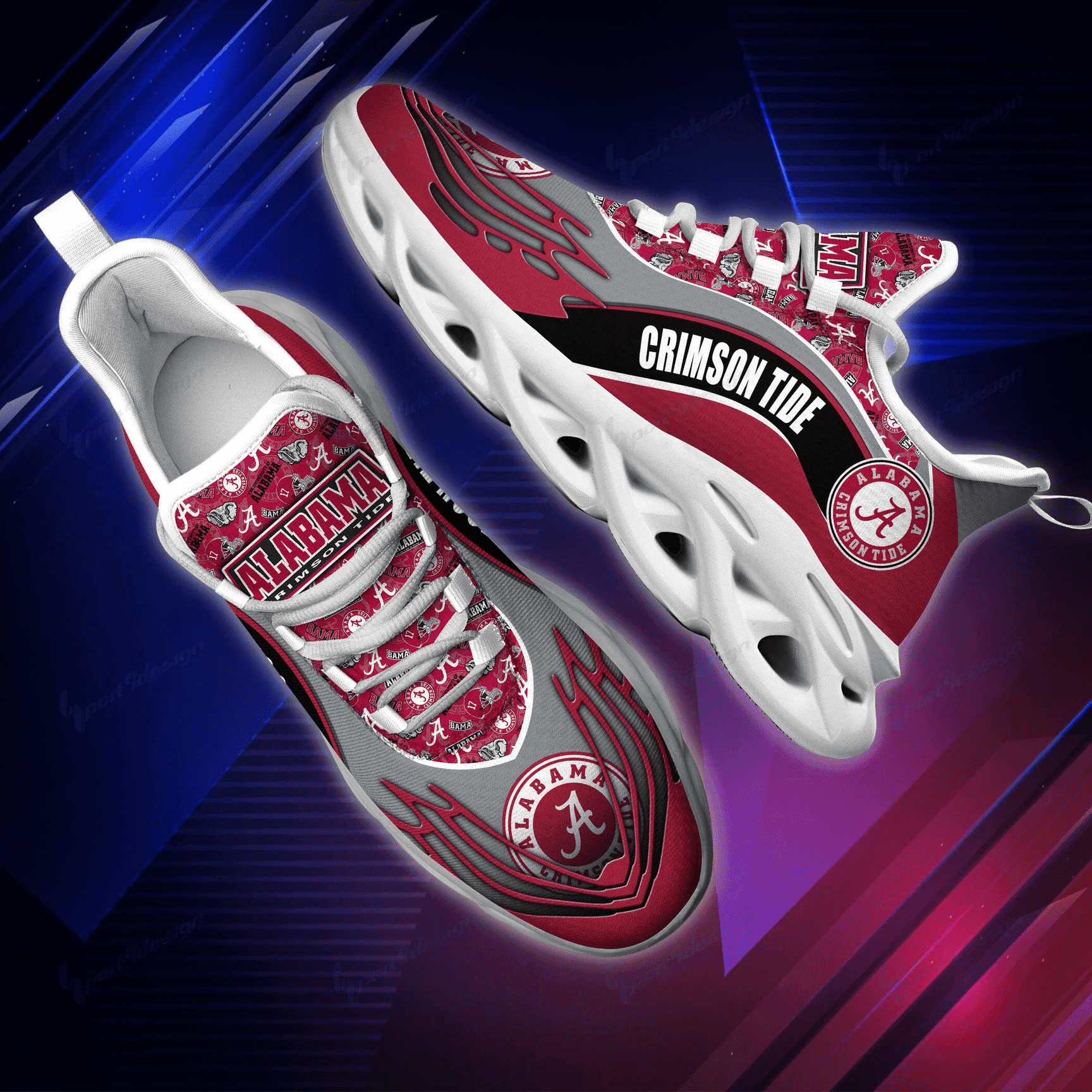 NCAAF Alabama Crimson Tide Max Soul Shoes Nicegift MSSC4I3