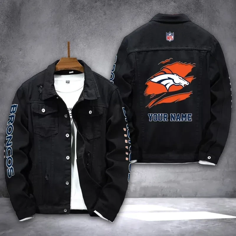 Denver Broncos Personalized Premium Denim Jacket AZICOTADJ00006