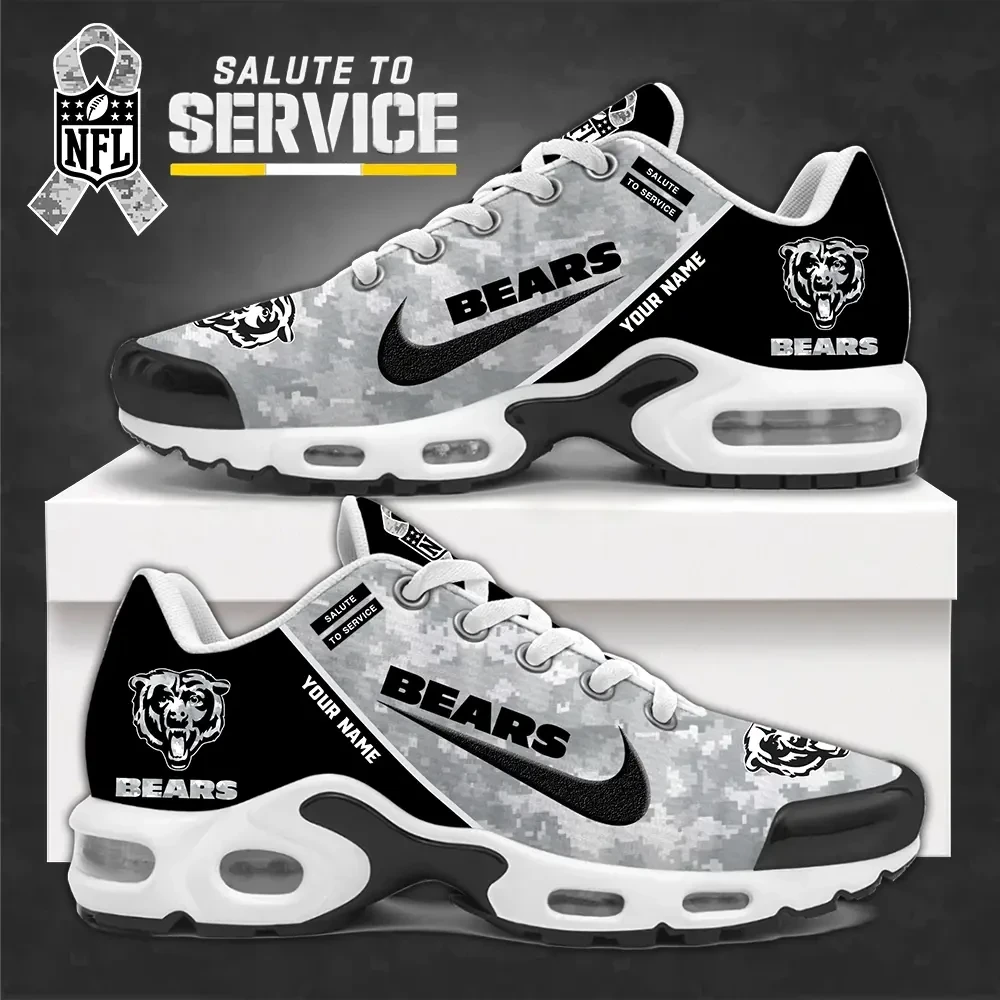 SPTBGTN538-Chicago Bears Personalized Plus Sneakers
