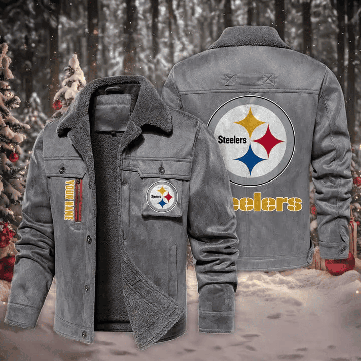 Pittsburgh Steelers Fur Collar Winter Casual Jacket SPTFCWCJ026