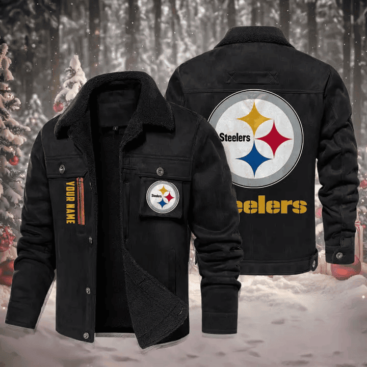 Pittsburgh Steelers Fur Collar Winter Casual Jacket SPTFCWCJ026