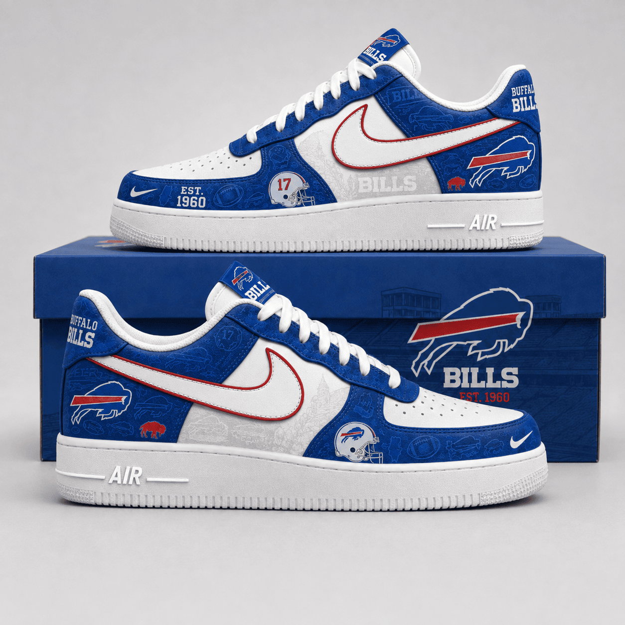 Buffalo Bills | Premium NFL Game Ready Fan AF1 Shoes - VA35238