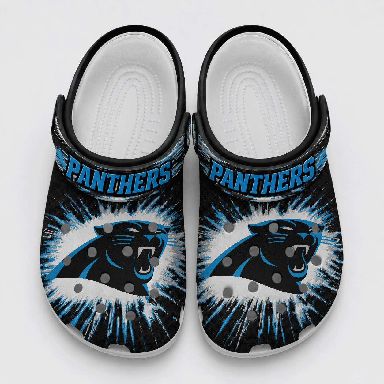 Carolina Panthers | Premium NFL Splash Burst Fan Crocs VAN212